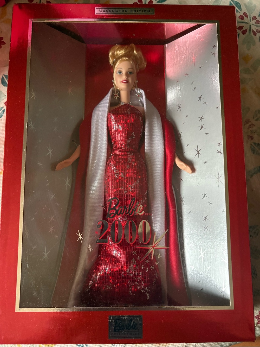 Barbie 2000 Collector Edition Red Box with Silver Accents